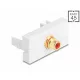 Delock Easy 45 modul RCA anya RCA anya aranyozott piros/fehér
