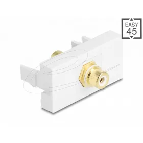   Delock Easy 45 modul RCA anya RCA anya aranyozott fehér / fehér
