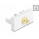 Delock Easy 45 modul RCA anya RCA anya aranyozott fehér / fehér