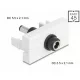 Delock Easy 45 modul DC 5,5 x 2,1 mm anya - DC 5,5 x 2,1 mm apa fehér