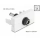 Delock Easy 45 modul DC 5,5 x 2,5 mm anya - DC 5,5 x 2,5 mm apa fehér