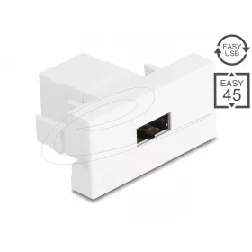   Delock Easy 45 modul EASY-USB 2.0 típusú anya - EASY-USB Type-A anya fehér