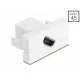 Delock Easy 45 modul HDMI anya-alj átlós 8K 60 Hz fehér