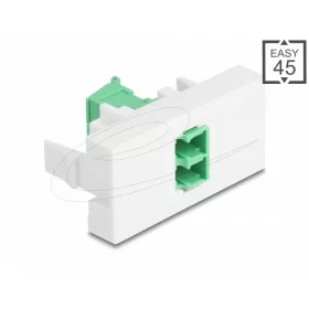   Delock Easy 45 modul LC Duplex anya LC Duplex anya, lézeres védelem flip belső zöld/fehér