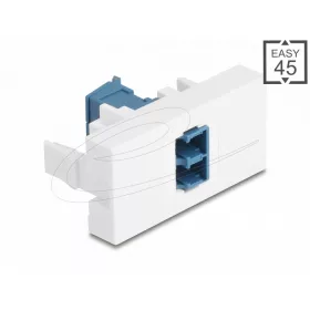   Delock Easy 45 modul LC Duplex anya LC Duplex anya lézeres védelmi flippel kék/fehér belsejében