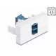 Delock Easy 45 modul LC Duplex anya LC Duplex anya lézeres védelmi flippel kék/fehér belsejében