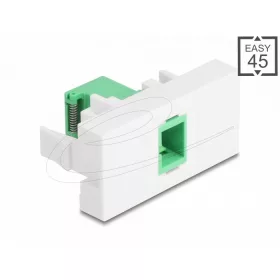   Delock Easy 45 modul SC Simplex anya SC Simplex anya lézeres védelmi flippel zöld/fehér belsejében