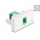 Delock Easy 45 modul SC Simplex anya SC Simplex anya lézeres védelmi flippel zöld/fehér belsejében