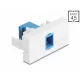 Delock Easy 45 modul SC Simplex anya SC Simplex anya lézeres védelemmel ellátott belső kék/fehér flippel