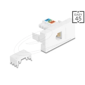 Delock Easy 45 Modul RJ12 jack  - LSA UTP fehér