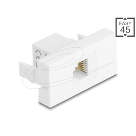 Delock Easy 45 Modul RJ12 jack - RJ12 jack UTP fehér