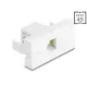 Delock Easy 45 Modul RJ12 jack - RJ12 jack UTP fehér