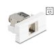 Delock Easy 45 Modul RJ45 jack - LSA Cat.6A-hoz LED-del