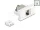 Delock Easy 45 Modul RJ45 jack aljzat az LSA Cat.6A STP-hez zárókapoccsal és kábelrögzítés nélkül
