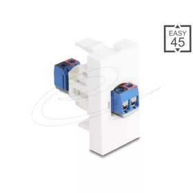 Delock Easy 45 modulos sorkapocs - sorkapocs fehér