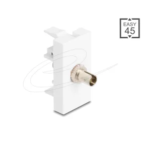   Delock Easy 45 modul ST Simplex anya - ST Simplex anya, fehér