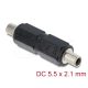 Delock DC Barrel Jack adapter DC 5,5 x 2,1 mm anya   anya csavarmenettel