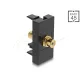 Delock Easy 45 modul RCA anya - RCA anya aranyozott fehér / fekete