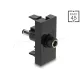 Delock Easy 45 modul DC 5.5 x 2.1 mm anya - DC 5.5 x 2.5 mm apa fekete