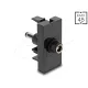 Delock Easy 45 modul DC 5.5 x 2.5 mm anya - DC 5.5 x 2.1 mm apa fekete
