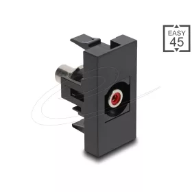 Delock Easy 45 modul RCA anya - RCA anya piros / fekete