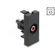 Delock Easy 45 modul RCA anya - RCA anya piros / fekete