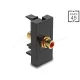 Delock Easy 45 modul RCA anya - RCA anya aranyozott piros / fekete