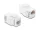 Delock Keystone modul összekötő, RJ45 aljzat RJ45 aljzat Cat.6A, árnyékolatlan, fehér