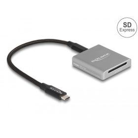   Delock USB Type-C  kártyaolvasó SD Express (SD 7.1) memóriakártyákhoz