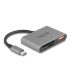 Delock USB-C  kártyaolvasó SD és Micro-SD memóriakártyák + USB csatlakozó10 Gbps A-típusú port és USB Type-C  csatlakozó PD 2.0 85 W