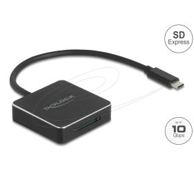   Delock USB Type-C  kártyaolvasó SD Express (SD 7.1) memóriakártyákhoz