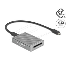   Delock 40 Gbps USB Type-C  kártyaolvasó CFexpress Type B memóriakártyákhoz