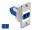 Delock Panelre szerelhető LC Duplex anya - LC Duplex anya ezüst / kék / fehér