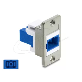   Delock Panelre szerelhető SC Simplex anya - SC Simplex anya ezüst / kék / fehér
