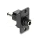 Delock Panelrögzítő DC 5.5 x 2.1 mm-es anya - DC 5.5 x 2.1 mm-es apa, fekete