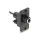 Delock Panelrögzítő DC 5.5 x 2.1 mm-es anya - DC 5.5 x 2.5 mm-es apa, fekete
