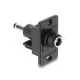 Delock Panelrögzítő DC 5.5 x 2.5 mm-es anya - DC 5.5 x 2.5 mm-es apa, fekete