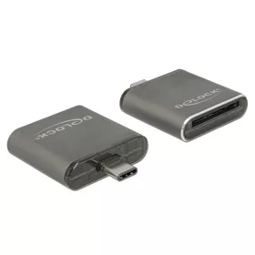   Delock USB Type-C csatlakozóval ellátott SDHC / SDXC UHS-II / MMC egy nyílású kártyaolvasó