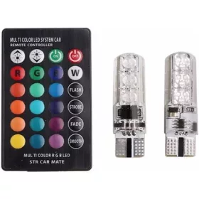 Homasita, T10 Led, RGB + Távírányító