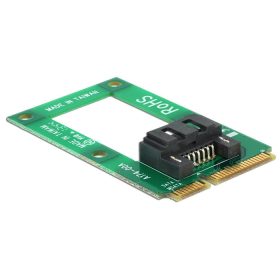   Delock MiniPCIe átalakító mSATA teljes méret > 1 x SATA 7 pin anya (95240)