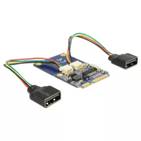   Delock modul MiniPCIe I/O teljes méretű 2 x USB 2.0 A típusú anya