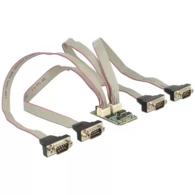   Delock modul MiniPCIe I/O PCIe teljes méret 4 x soros RS-232 feszültségellátással