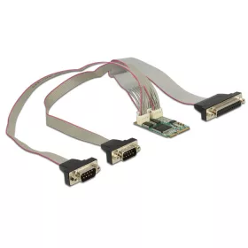   DeLock 2x Soros 1x Párhuzamos port bővítő kártya Mini PCIe (95246)