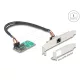 Delock Mini PCIe I/O PCIe teljes méretű 1 x RJ45 Gigabit LAN