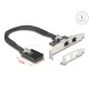 Delock Mini PCIe I/O PCIe teljes méretű 2 x RJ45 Gigabit LAN