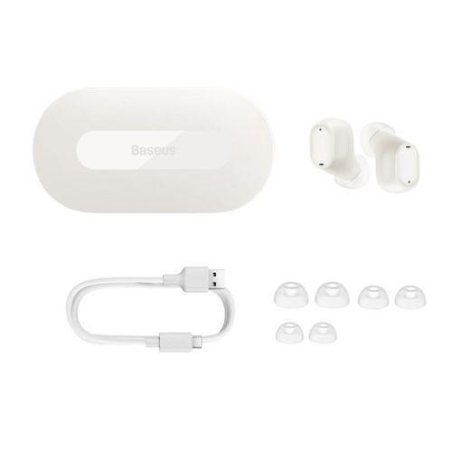 Baseus Earphone Bluetooth Bowie EZ10 BT 5.3, TWS, White EU (A00054300226-Z1)