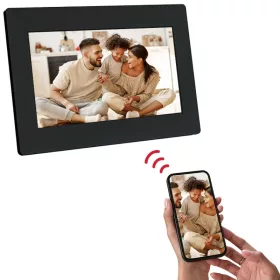  AgfaPhoto APF700WIFI digitális képkeret 7" videó, hang, mozgásérzékelő, 32gb, Frameo, fekete