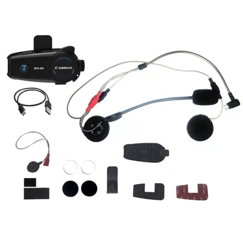 Albrecht BPA600 Bluetooth motoros fejhallgató