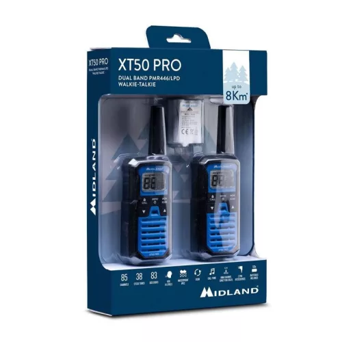 Midland XT50 Pro PMR adóvevő rádió (párban)