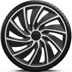  14"-os Turbo Silver Black dísztárcsa garnitúra (4darab)